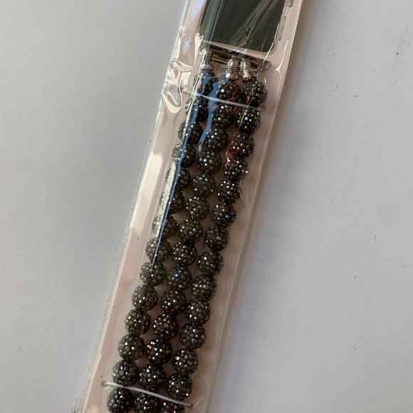 NEW Hematite Beaded Apple Watch Band Bracelet - Picture 3 of 6